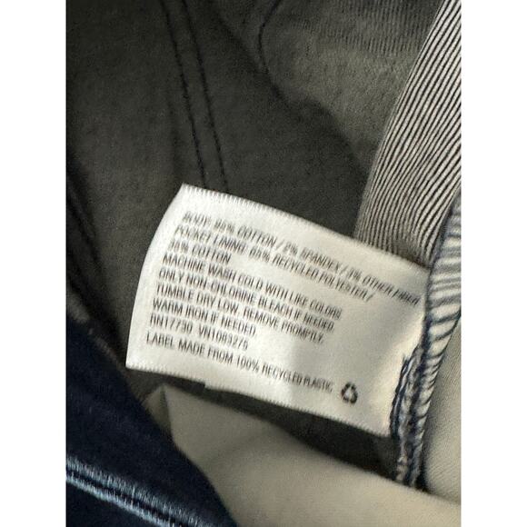 A New Day Dark Wash Blue Cotton Blend Denim Stretch Wide Leg Pants Womens Size 2 - Picture 6 of 8